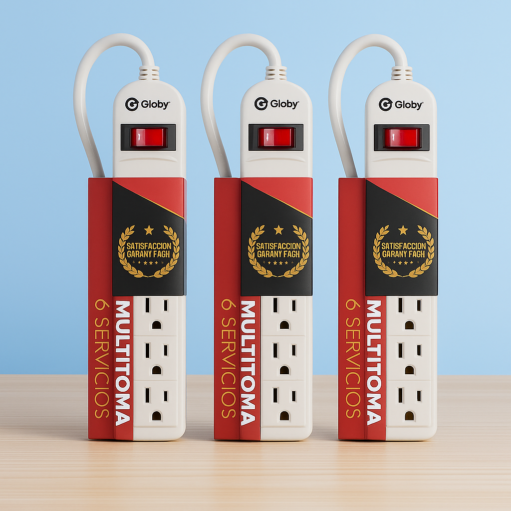 MULTITOMA X 6 CON CABLE (3 unidades)